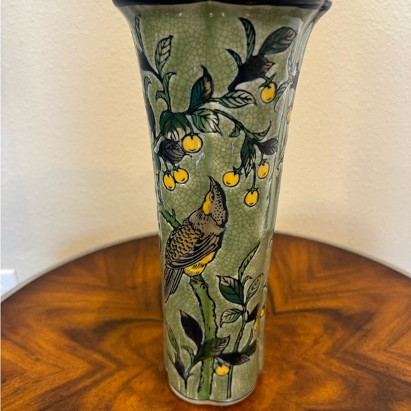 Fantastic Vintage Formalities by Baum Brothers 12 inch Hand Painted Vase. - Picture 6 of 10